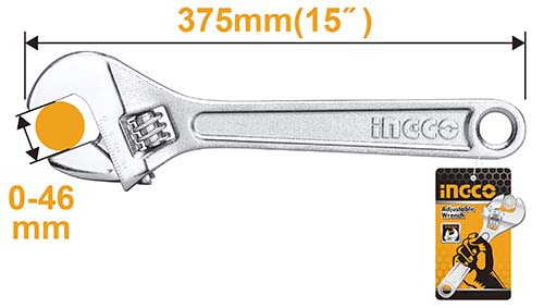 HADW131152 ADJUSTABLE WRENCH 15"