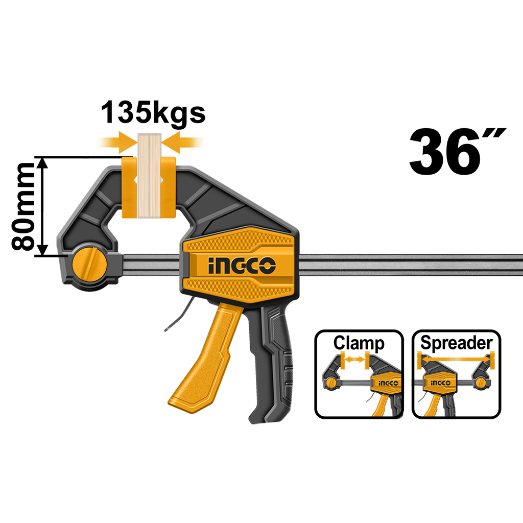 HQBC36803 QUICK BAR CLAMPS 80x900mm