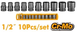 [HKISSD12101] HKISSD12101 10PCS 1/2" IMPACT SOCKET SET