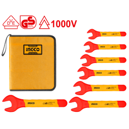 [HKISPA0701] HKISPA0701 7PCS INSULATED OPEN END SPANNER SET