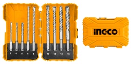 [AKDL30901] AKDL30901 9 PCS SDS PLUS HAMMER DRILL BITS SET