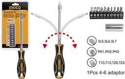 [AKSDFL1208] AKSDFL1208 12 PCS FLEXIBLE SHAFT SCREWDRIVER SET