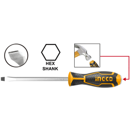 [HGTS286100] HGTS286100 SLOTTED GO-THROUGH SCREWDRIVER 100MM